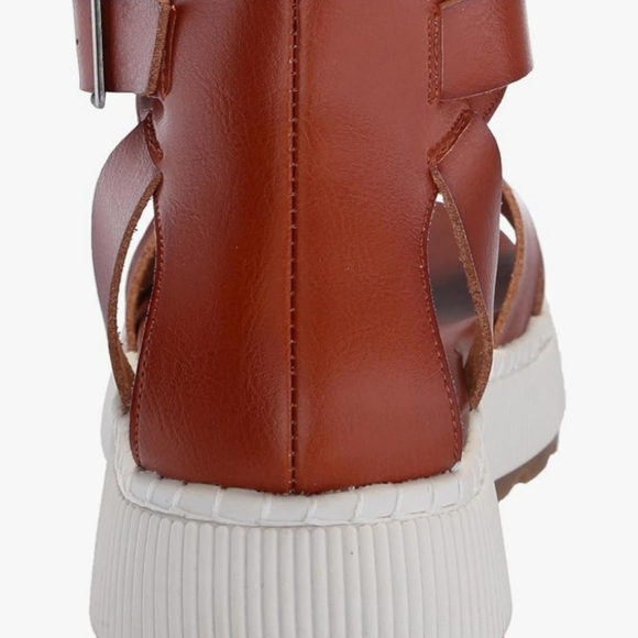 MIA Women's Red Browm Leather Sandals SIZE 7.5 M NEW NEW. - Picture 6 of 8